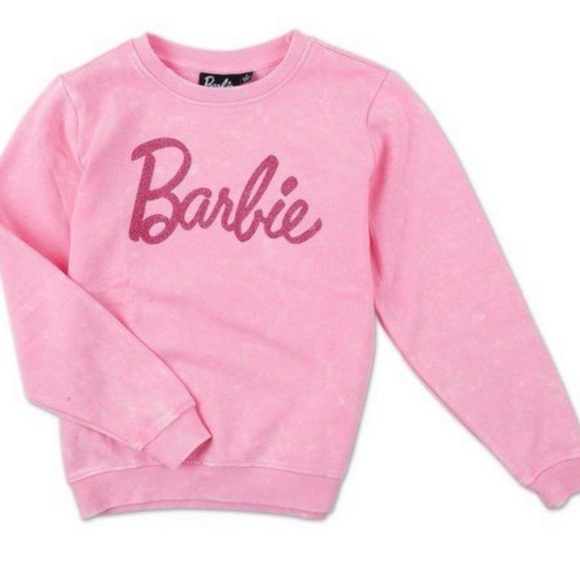 Barbie Tops - Barbie Pink Logo sweatshirt medium